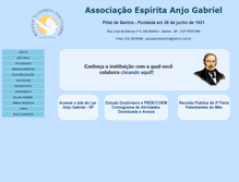 Tablet Screenshot of anjogabrielsantos.org.br
